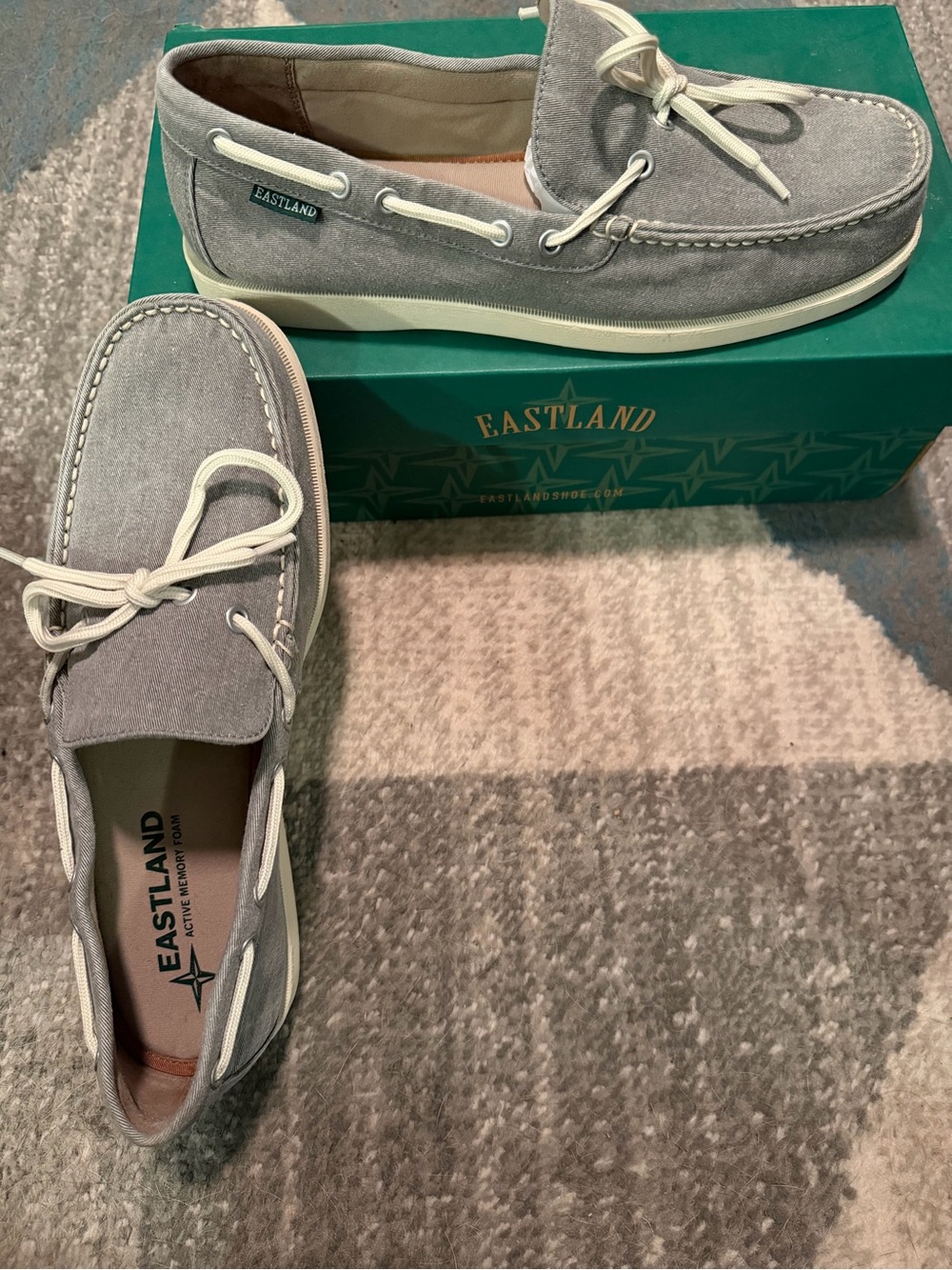 Eastland - Yarmouth Grey Canvas Shoes